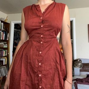 LACAUSA cutout dress size small